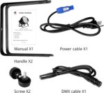 LED Zoom Par Light DJ Stage Light Corded RGBWA+UV 18x18W RGBWA UV 6in1 Par LED with DMX Sound Activated Control, Uplights for Events DJ Wedding Party Church Music Live Show Club DJ Stage Lighting - Image 8