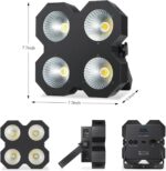 LED Blinder Stage Light,200W COB Par Cool White and Warm White Uplighting, DMX/Master-Slave DJ Light,Stage Blinder & Strobe for Church Wedding Concert Theater Show - Image 6