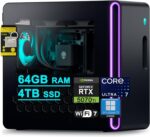 Dell Alienware Aurora ACT1250 Gaming Desktop Intel 20-core Ultra 7 265F (>i7-14700) 64GB RAM 4TB SSD GeForce RTX 5070 Ti 16GB GDDR7 DLSS4 Wi-Fi7 1000W PSU Liquid Cooler for Gaming AI Win11Pro ICP Hub - Image 2