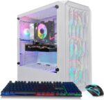 STGAubron Gaming PC Computer Desktop, AMD Ryzen 5 2600 up to 3.9G, GeForce RTX 3050 6G, 16GB DDR4, 1TB SSD, WiFi 6, BT 5.2, RGB Fan x4, Windows 11 Home - Image 2