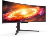 INNOCN 49" OLED Ultrawide Curved Gaming Monitor 5120 x 1440p 144Hz, 0.03ms, USB Type C 90W, HDMI 2.1, DisplayPort, USB Hub, Speakers, Adaptive-Sync, Adjustable Stand, Black - Image 3