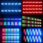 200W LED Stage Light Strobe Bar Lighting RGBW 4in1 48 Partition White 8000K DMX Super Bright Dj Wash Bar Strobe Stage Lighting Effects for Live Show Wedding - Image 4
