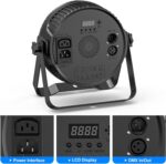 RGBW 4-in-1 LED Par Lights, 80W Stage Lights with 0-100% Dimmer Professional DMX Control Sound Activated Auto, SEBRUANC Stage Uplighting for Events DJ Disco Wedding Party 16Packs - Image 5