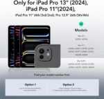 ESR 2 Pack Camera Lens Protector Compatible with iPad iPad Pro11/13 2024, Pro 12.9/11 Inch (2022/2021/2020), 9H Anti-Scratch Tempered Glass, HD Clarity, 3D Full Coverage - Image 3
