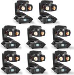 Moving Head DJ Lights - 6 x 40W RGBW Stage Lighting with XYZ 3-Axis Linkage, DMX & Sound Activated, DJ Lights Beam Spotlight - Perfect for DJ, Party, Wedding, Church, Live Show, Bar - 8 Pack - Image 2
