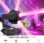 Moving Head DJ Lights - 6 x 40W RGBW Stage Lighting with XYZ 3-Axis Linkage, DMX & Sound Activated, DJ Lights Beam Spotlight - Perfect for DJ, Party, Wedding, Church, Live Show, Bar - 8 Pack - Image 3