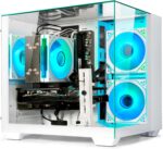 Gaming PC Desktop Computer - Ryzen 5 5600, Radeon RX 6500XT 4GB, 16GB DDR4 RAM, 1TB NVME SSD, Prebuilt Tower Computer (White) - Image 2