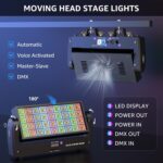 200W Moving Head Dj Light Bar, Led/Wash/Beam/Strobe Lights with 54 Lighting Effect, Support 6CH/16CH/146CH DMX-512 & Sound Activated, Stage Lights for Party,Live Show,Wedding,Disco - Image 7