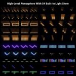 200W Moving Head Dj Light Bar, Led/Wash/Beam/Strobe Lights with 54 Lighting Effect, Support 6CH/16CH/146CH DMX-512 & Sound Activated, Stage Lights for Party,Live Show,Wedding,Disco - Image 5