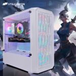 STGAubron Gaming PC Computer Desktop, AMD Ryzen 5 2600 up to 3.9G, GeForce RTX 3050 6G, 16GB DDR4, 1TB SSD, WiFi 6, BT 5.2, RGB Fan x4, Windows 11 Home - Image 6