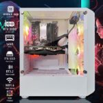 STGAubron Gaming PC Computer Desktop, AMD Ryzen 5 2600 up to 3.9G, GeForce RTX 3050 6G, 16GB DDR4, 1TB SSD, WiFi 6, BT 5.2, RGB Fan x4, Windows 11 Home - Image 4