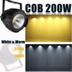 Ridgeyard LED Par Lights COB 200W DMX512 & Sound Activated Stage Light Warm White & Cool White Audience Blinder DJ Spot Light Wash Lights for Church Concert Photo Studio Wedding Live Show (1) - Image 4