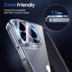 UniqueMe for 3 Pack iPhone 16 Pro/iPhone 16 Pro Max Camera Lens Protector - [Drop Protection] [Case Friendly] 9H Tempered Glass Camera Cover Screen [Update New Version] - Image 7