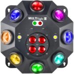 Moving Head Light, 150w RGBW 4in1 LED DJ Stage Lights, Infinite Rotation DJ Lights with Sound Activated for Wedding DJ Party and Live House - Image 2