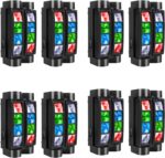 8-Pack U`King Spider Moving Head Light 8x10W LEDs Beam Sound Activated and DMX-512 Control for Party Pub Festival Disco Show Wedding Event - Image 2