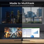 Deco Gear 49" Curved Ultrawide 5K Gaming Monitor, 32:9, 120 Hz, 101% NTSC 100% sRGB, Adjustable, Home Office and Entertainment Workstation - Image 8