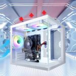 Desktop PC Ryzen7 5700G 8Cores 3.8G(Up to 4.6G Integrated AMD Radeon Graphics),Nvme SSD 1TB,16G DDR4 RAM,WiFi 6,Pre Built Gaming Towers Computer White - Image 4