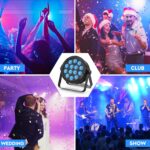 RGBW 4-in-1 LED Par Lights, 80W Stage Lights with 0-100% Dimmer Professional DMX Control Sound Activated Auto, SEBRUANC Stage Uplighting for Events DJ Disco Wedding Party 16Packs - Image 8