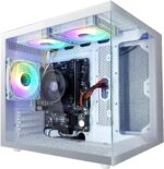 Desktop PC Ryzen7 5700G 8Cores 3.8G(Up to 4.6G Integrated AMD Radeon Graphics),Nvme SSD 1TB,16G DDR4 RAM,WiFi 6,Pre Built Gaming Towers Computer White - Image 2