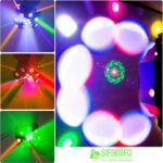 Multi-Bead Actuator Moving Head DJ Light 150w RGBW LED Stage Lighting Moving Head Disco Lights DMX512 & Sound Activated Rotating Starlight for Wedding Live House KTV Bar & Club (OL B-DJlight) - Image 9