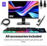 SAAV X10 2025 Gaming PC Tower Computer, AMD Ryzen 5 5500 4.2GHz, GeForce RTX 3050 6GB GDDR6, 22 inch Monitor, 32GB DDR4, 1TB NVMe SSD, WiFi 6, Bluetooth, Windows 11, RGB Prebuilt Desktop Bundle Black - Image 6