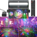 Party Lights Disco Light, Disco Ball Dj Stage Lighting Sound Activated Strobe Light Rave Lights for Parties Dance Concert Wedding Bar Club Karaoke Living Room Birthday Christmas Halloween Decorations - Image 2