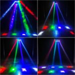 8-Pack U`King Spider Moving Head Light 8x10W LEDs Beam Sound Activated and DMX-512 Control for Party Pub Festival Disco Show Wedding Event - Image 3