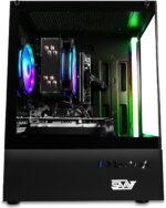 SAAV X10 2025 Gaming PC Tower Computer, AMD Ryzen 5 5500 4.2GHz, GeForce RTX 3050 6GB GDDR6, 22 inch Monitor, 32GB DDR4, 1TB NVMe SSD, WiFi 6, Bluetooth, Windows 11, RGB Prebuilt Desktop Bundle Black - Image 11