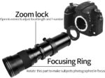 420-800mm f/8.3 Telephoto Lens Zoom SLR Camera Lens for Canon T7i T6 T6i T6s T7 T8i T3i, T4i, T5, T5i, SL2, SL1 4000D 2000D 80D 90D 5D III 6D 7D II 60D 70D 250D 750D 760D 1300D - Image 6