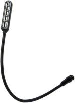 Monoprice Live Sound Mixer Light for BNC Port - Flexible, 4 LEDs, 10.6-Inch Gooseneck, 16-Inch, Black - Stage Right Series - Image 2
