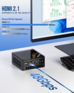 GMKtec Gaming Mini PC AMD 8845HS (Beat 8745HS, 5.1GHz) 2TB PCIe 4.0 SSD 32GB DDR5 Dual Intel i226V NIC/Oculink Port/USB-C 4 * 2/ HDMI 2.1 DP2.1/ Radeon 780M K8PLUS - Image 6