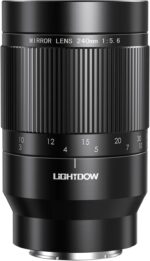 Lightdow EF 240mm F5.6 Reflex Lens - Telephoto Manual DSLR Cameras Lens for Canon EOS Rebel T Series (T8i/T7i/T7/T6/T3i/T2i/4000D/850D/SL3/SL2) & High-End DSLRs (6D Mark II/5D Mark IV/90D/80D/77D) - Image 2
