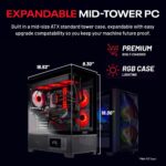 Skytech Gaming Azure 3 Plus Gaming PC, AMD Ryzen 7 7800X3D 4.2GHz, AMD RX 9070 16GB, 2TB Gen4 NVMe SSD, 32GB DDR5 RAM 6000, 850W Gold ATX 3 PSU, 360 ARGB AIO, Wi-Fi, Win 11, Desktop - Image 10