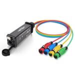 Audio Snake 4 Channel 3Pin XLR Female to RJ45 Cat5/Cat6 Ethernet Breakout for Live Stage Audio, Lighting,Sound,Audio Recording Studio-1.64Feet - Image 2
