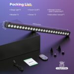 24LEDs Wall Washer Light,72W RGB Stage Lights Bar DJ Party Lights Bar Effect Lighting with DMX&Sound Mode Control for Church Wedding Birthday Disco Dance Events Indoor(1) - Image 8