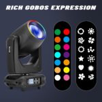 Moving Head Light, DMX 512 Wash Lights with Strobe & Sound Activation for KTV, Parties, Weddings, Nightclubs, Discos, Bars, Live Shows (230W Halo) - Image 3