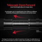 420-800mm f/8.3 Telephoto Lens Zoom SLR Camera Lens for Canon T7i T6 T6i T6s T7 T8i T3i, T4i, T5, T5i, SL2, SL1 4000D 2000D 80D 90D 5D III 6D 7D II 60D 70D 250D 750D 760D 1300D - Image 8