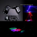 Moving Head Light, 120w RGBW 4in1 LED DJ Stage Lights, DMX 512 Control Infinite Rotation DJ Lights with Sound Activated for Wedding DJ Party and Live House - Image 5