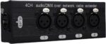 Pissente 4 Channel XLR to RJ45 Extender, Professional Audio Adapter, Transmit AES EBU Signals, Ideal for Live Sound and Stage Lighting - Image 9