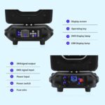 Moving Head Light, DMX 512 Wash Lights with Strobe & Sound Activation for KTV, Parties, Weddings, Nightclubs, Discos, Bars, Live Shows (230W Halo) - Image 9