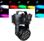 DMX-512 Stage Lighting Mini Moving Head Light 7 LED 4 in 1 RGBW LED PAR Light Lighting Strobe Professional 9/14 Channels Sound Active for KTV Club Bar Party Disco (2PCS+Remote Control) - Image 7