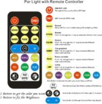 Stage Lighting, 36x1W LED Par Light RGB 7 Channel with Remote for DJ KTV Disco Party (4pcs) - Image 3