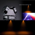 Moving Head Light, 120w RGBW 4in1 LED DJ Stage Lights, DMX 512 Control Infinite Rotation DJ Lights with Sound Activated for Wedding DJ Party and Live House - Image 6