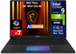 msi Titan AI Gaming Laptop 18" 120Hz Mini LED 4K Display (Intel Ultra 9-285HX, GeForce RTX 5090 24GB, 64GB DDR5, 2 x 8TB SSD, Win 11 Pro) w/MS 365 Personal, DKZ USB Port Expander - Image 3
