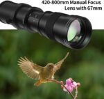 420-800mm f/8.3 Telephoto Lens Zoom SLR Camera Lens for Canon T7i T6 T6i T6s T7 T8i T3i, T4i, T5, T5i, SL2, SL1 4000D 2000D 80D 90D 5D III 6D 7D II 60D 70D 250D 750D 760D 1300D - Image 9