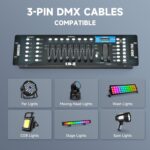 CO-Z 192 DMX 512 Stage DJ Light Controller Lighting Mixer Board Console for Light Shows, Party Disco Pub Night Club DJs KTV Bars and Moving Heads - Image 5