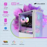 STGAubron Gaming PC Computer Desktop, Intel Core I7 up to 3.9 GHz, GTX 1660 Ti 6G GDDR6, 16GB RAM, 512GB SSD, WiFi, BT 5.0, RGB Fan x 6, Windows 11 Home,White - Image 6