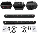8 Eye LED Beam Wall Washer Lights,100W RGBW Strobe Moving Head DJ Light Bar 180 ° Tilt DMX and Sound Control Stage Lighting Bar for Party Light dj Disco Lights Wedding Club KTV Live House - Image 3