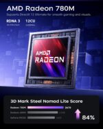 ACEMAGICIAN S3A Mini PC, Ryzen 7 8745HS(up to 4.9GHz), 16GB DDR5 5600MHz 512GB NVMe SSD Computers with Radeon 780M, Light Gaming PCs for Home Offices|RGB|WiFi6|BT5.2|Dual Fan|3 Modes Win11 Pro Desktop - Image 5