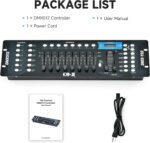 CO-Z 192 DMX 512 Stage DJ Light Controller Lighting Mixer Board Console for Light Shows, Party Disco Pub Night Club DJs KTV Bars and Moving Heads - Image 8